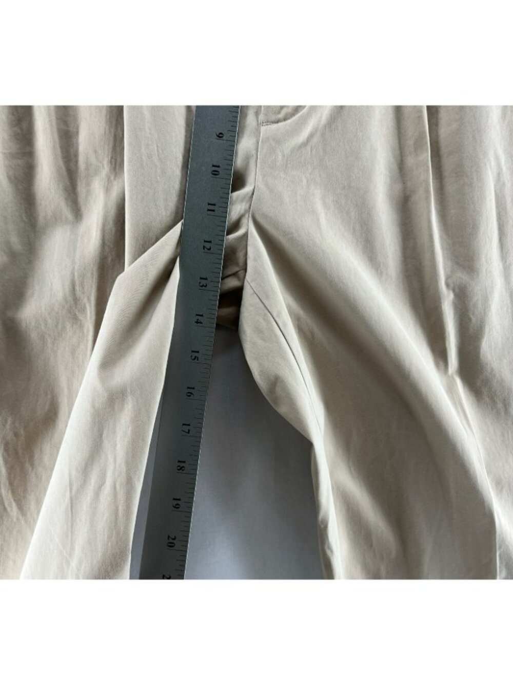 Brooks Brothers 346 Chino Pants Mens 36x32 Cotton Twill Pleated Cuffed Hem Beige - Picture 3 of 12